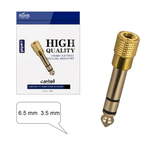 აუდიო ადაპტერი 6.35მმ (მამალი) to 3.5მმ (დედალი)