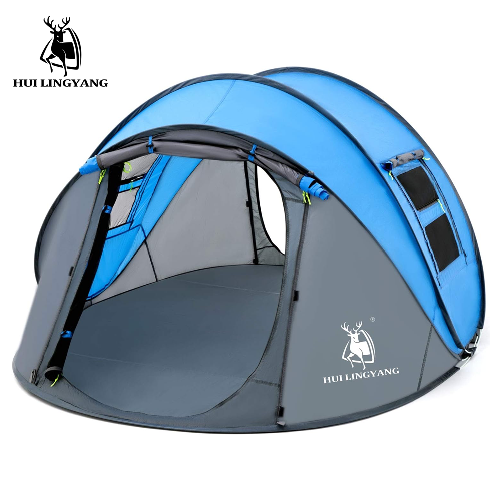 კარავი 3-4 ადგილიანი Hui Lingyang 280x200x110 ლურჯი