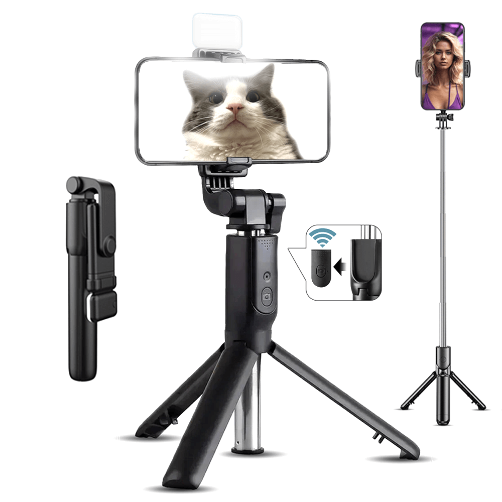 სელფის მონოპოდი LED განათებით R1L JBH