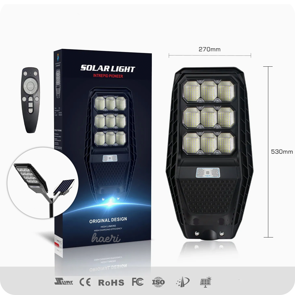 გარე განათება მზის ენერგიაზე SunC MJ-LH8100 100W (1081 Lm)