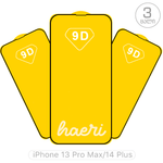 iPhone 13 Pro Max/14 Plus (შავი) - დამცავი ფირი (3 ცალი)