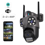 Wi-Fi სათვალთვალო სამმაგი კამერა 2+2+4MP