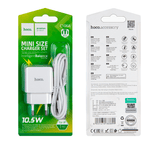 ადაპტერი და კაბელი (USB to Lightning) 2.1A Hoco C106A