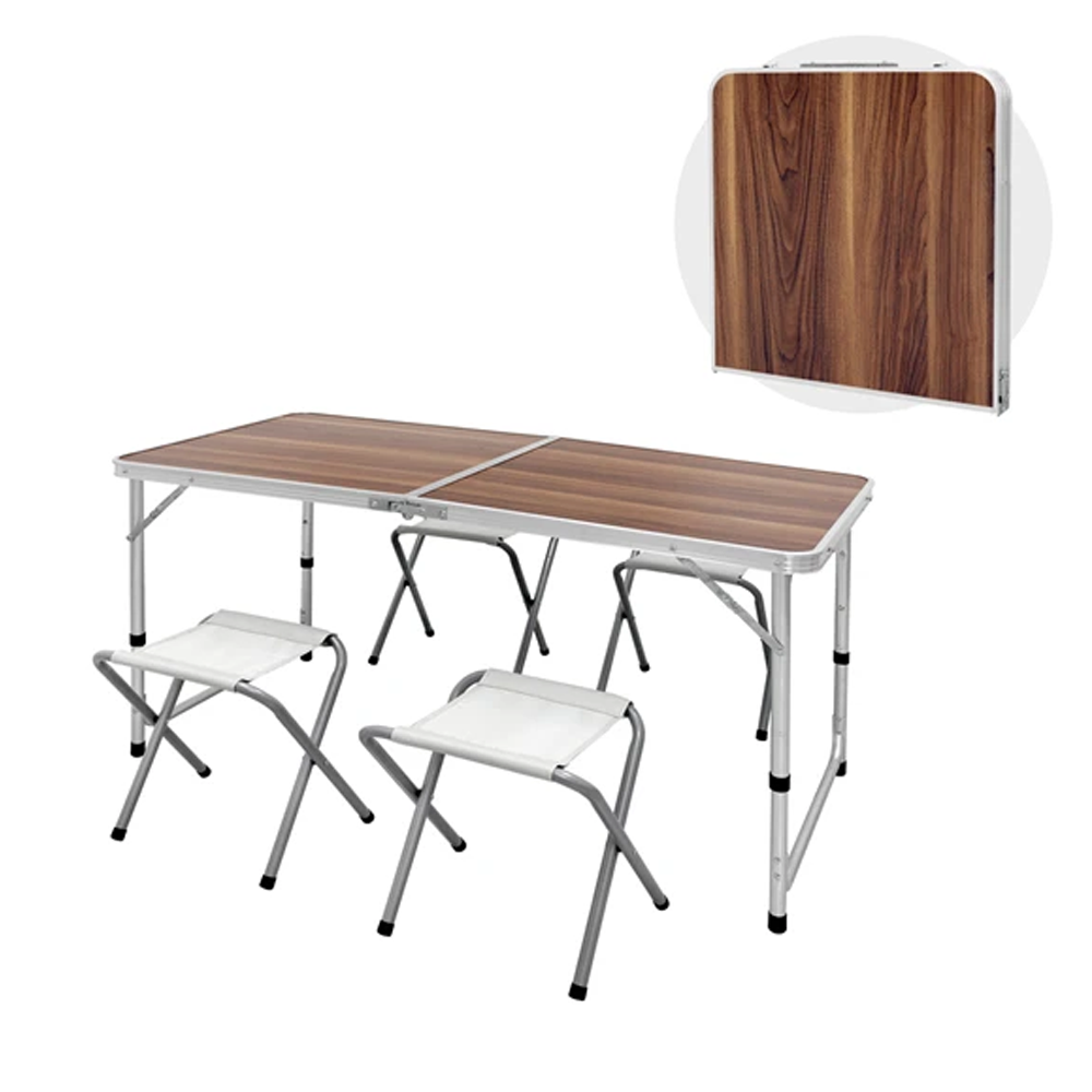 სალაშქრო საკეცი მაგიდა და სკამები 120х60х70სმ