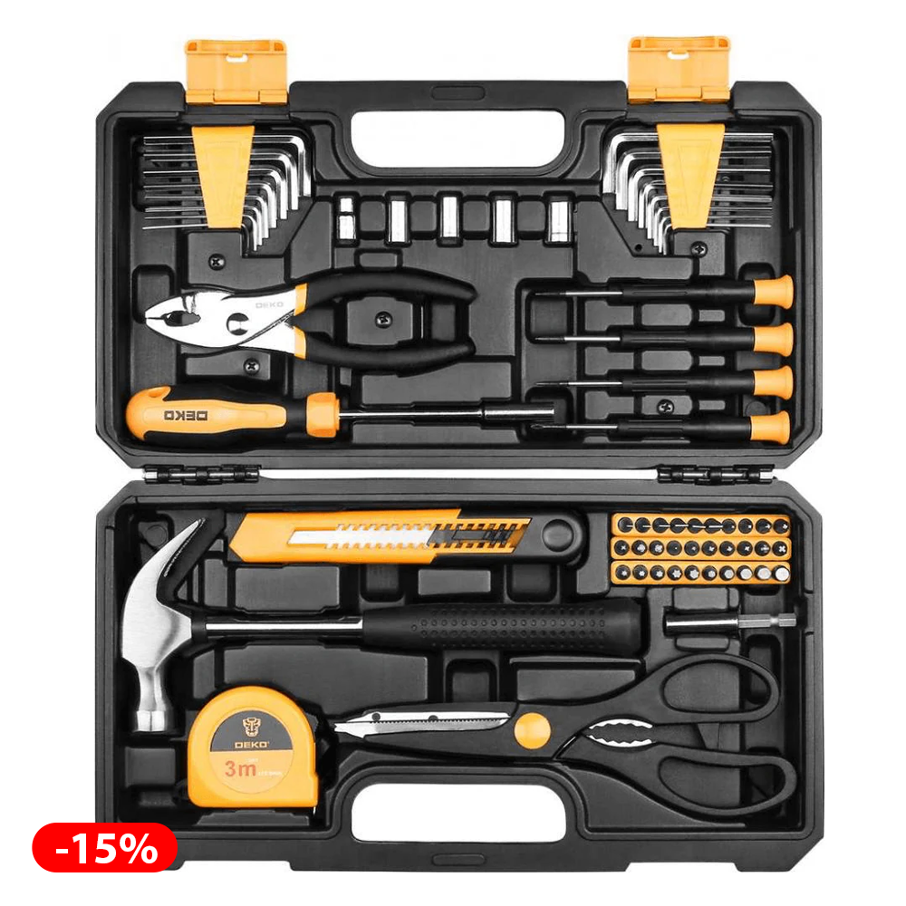 ხელსაწყოების ნაკრები DEKO DKMT62 PRO (62 ც)