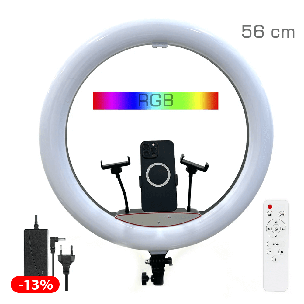 პროფესიონალური განათება MJ56 22" RGB 56 სმ