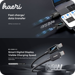 დამტენის კაბელი REMAX RC-C069 (Type-C to Type-C) 100W 1.2მ