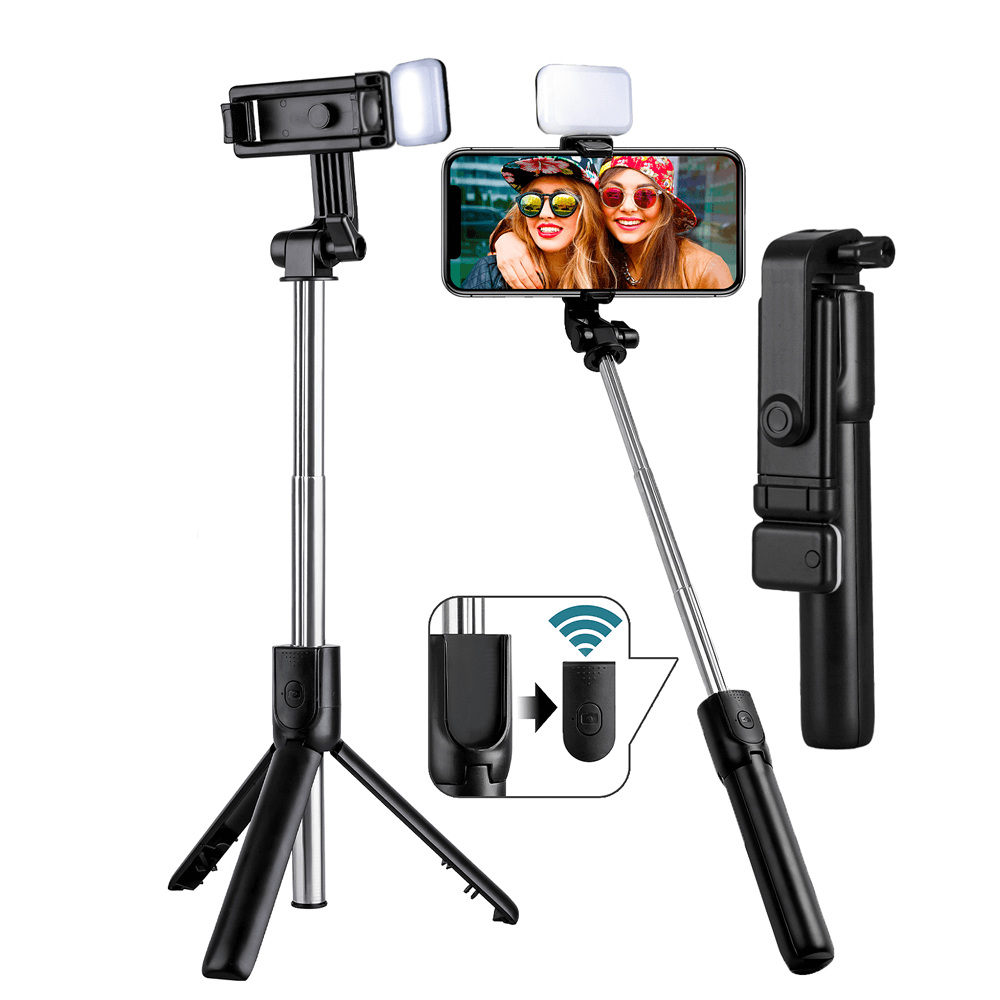 სელფის მონოპოდი LED განათებით R1L JBH