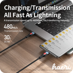 დამტენის კაბელი REMAX RC-187c (Type-C to Type-C) 100W 1მ