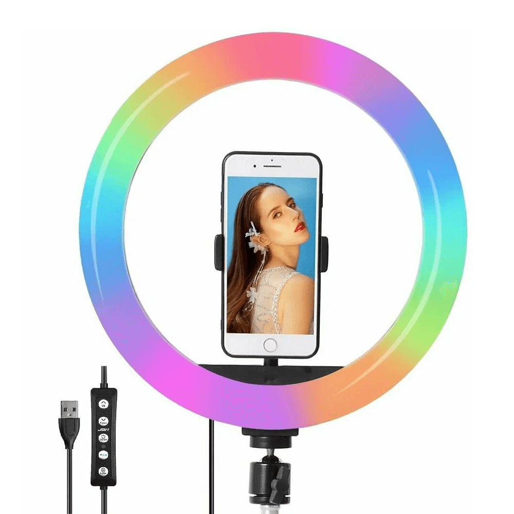 სელფის რგოლი განათება RGB LED 33სმ