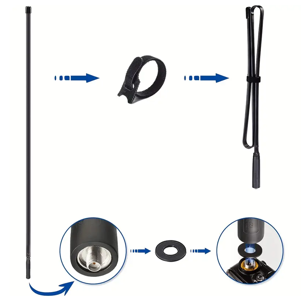 გაძლიერებული ანტენა რაციის (124 სმ)