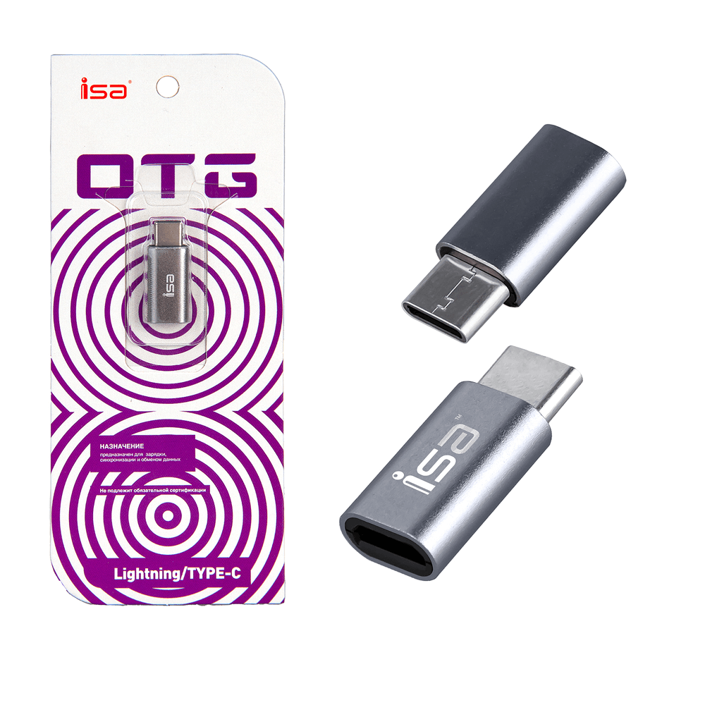 OTG ადაპტერი (Lightning to Type-C) ISA G-06