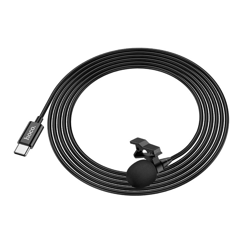 მინი მიკროფონი "პეტლიჩკა" Type-C L-14 Hoco (2 მ)