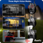 Wi-Fi სათვალთვალო სამმაგი კამერა 2+2+4MP