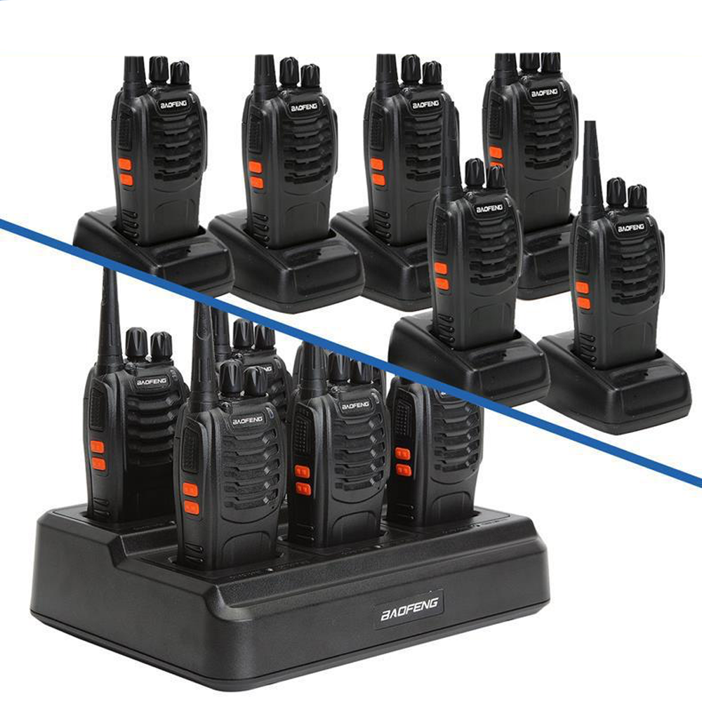 რაციების დამტენი 6-პოზიციური (Baofeng BF-888S/777S)