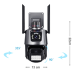 4G სათვალთვალო ორმაგი კამერა 3MP+3MP