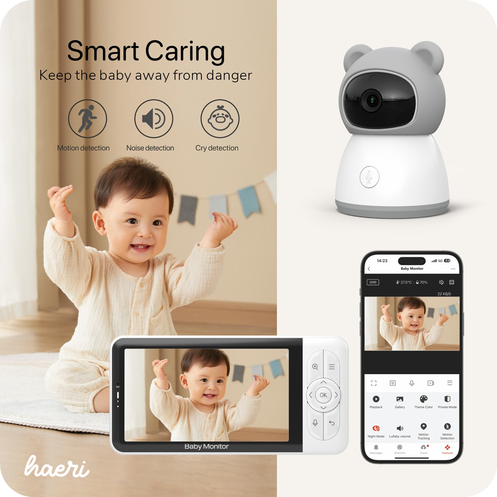 ვიდეო ძიძა / რადიოძიძა მონიტორით Baby Monitor 5″