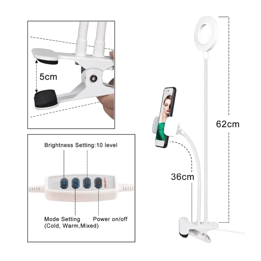 მობილურის მოქნილი სამაგრი განათებით SL-10 JBH