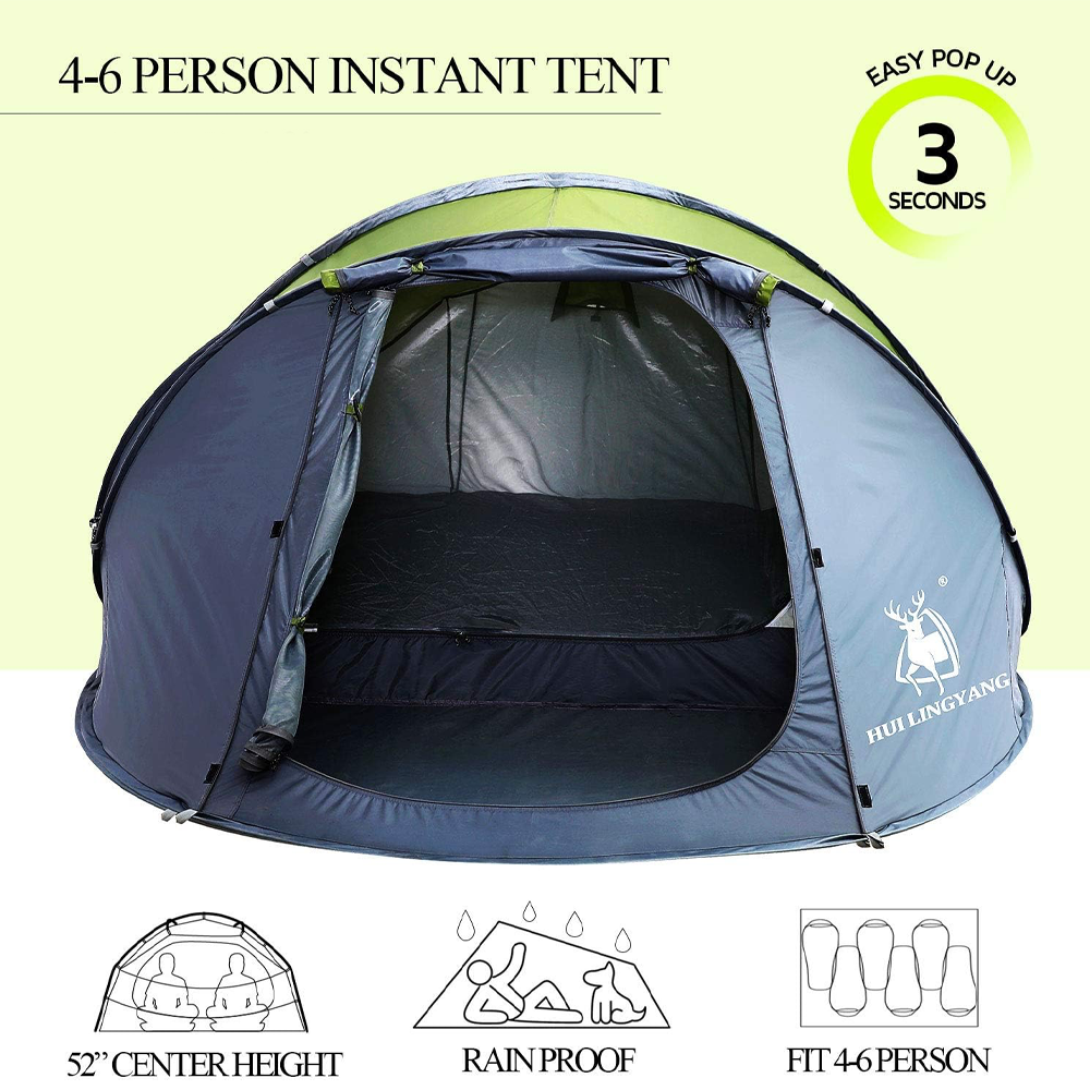 კარავი 4-6 ადგილიანი Hui Lingyang 380x260x130