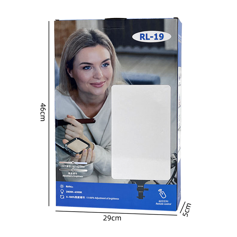 სტუდიური სანათი LED 19″ RL-19 + შტატივი 2.1მ