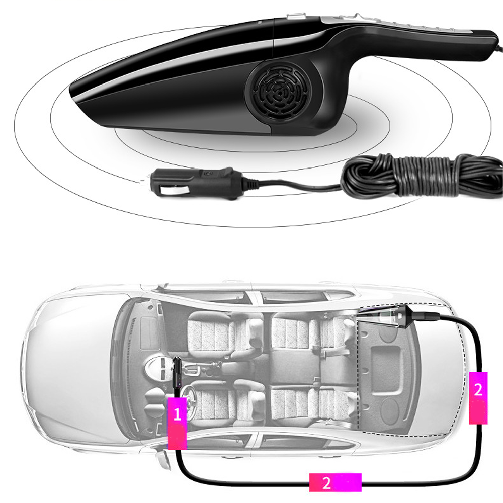 მანქანის მტვერსასრუტი 5მ კაბელით 120W