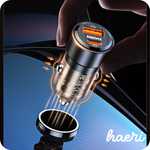 მანქანის ადაპტერი REMAX RCC360 (Type-C + USB) 75W