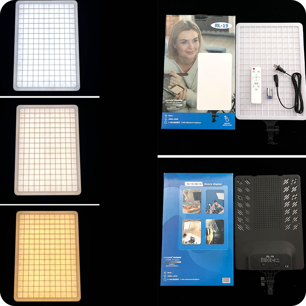 სტუდიური სანათი LED 19″ RL-19 + შტატივი 2.1მ