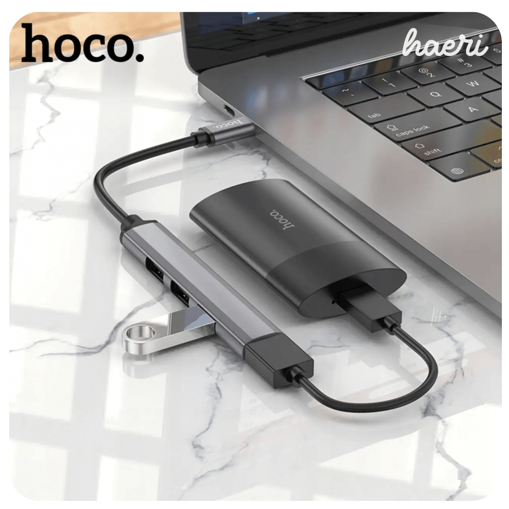 USB-C ჰაბი Hoco HB26 4-1-ში