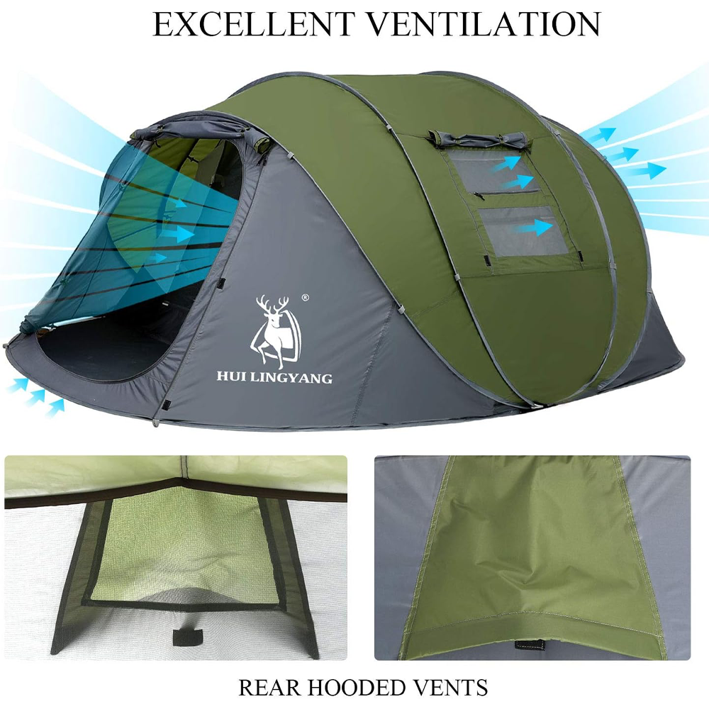 კარავი 4-6 ადგილიანი Hui Lingyang 380x260x130