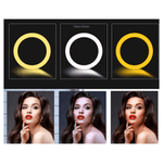 სელფის რგოლი განათება (რინგლაითი + მინი შტატივი) RGB LED 26სმ