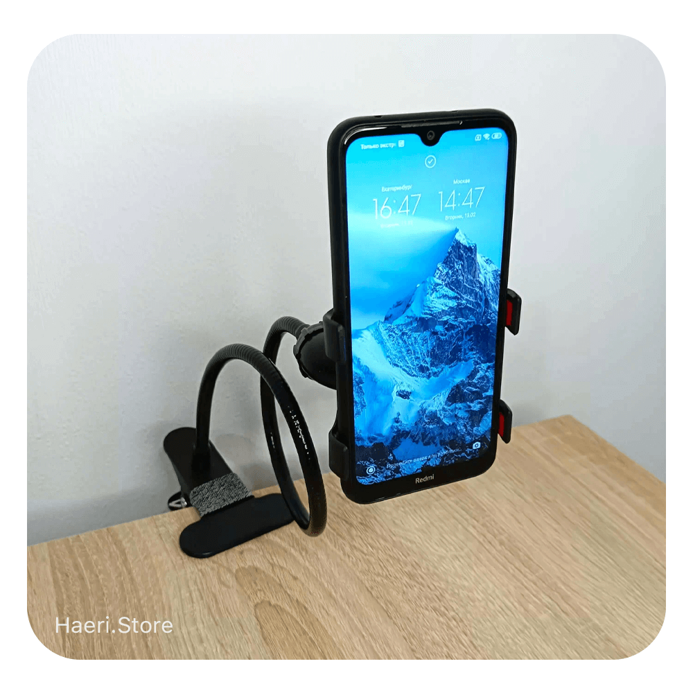 მობილურის მოქნილი სამაგრი (შავი)