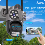 Wi-Fi სათვალთვალო სამმაგი კამერა 2+2+4MP