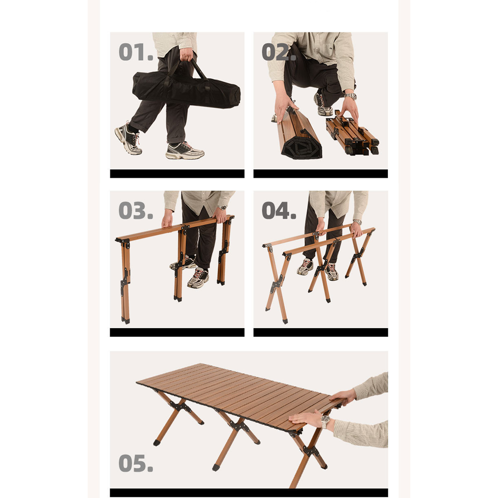 სალაშქრო მაგიდა Hui Lingyang 115x60x45სმ