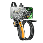 Wi-Fi ენდოსკოპური კამერა ფონზე მანქანის ძრავის დეტალებით, 180° მოძრაობის შესაძლებლობით.