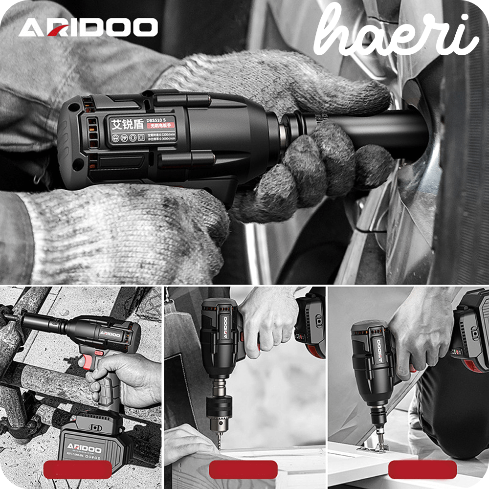 ARIDOO 21V impact wrench in action, showcasing versatility and power in various applications.