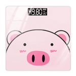 Personal pig-themed digital scale with LCD display, 180 kg capacity, and ultra-precise sensors, perfect for fun weight tracking.