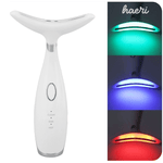 სახის და კისრის ლიფტინგ მასაჟორი სამგანზომილებიანი ცხელი დანართით და LED ნათურებით