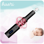 Wireless nail drill for manicure and pedicure, featuring adjustable speed and 6 attachments, black design.