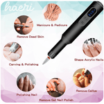 שילבקების მოსაშორებელი უსადენო ბორმანქანა: manicure, pedicure, shaping nails, remove callus, and dead skin.