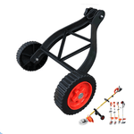 Universal wheels for grass trimmers, designed for easy lawn maintenance on flat surfaces.