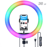 სელფის რგოლი განათება RGB LED 36 სმ