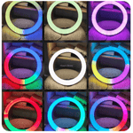 სელფის რგოლი განათება RGB LED 33სმ