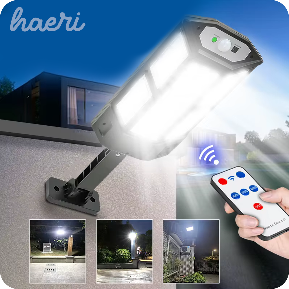 გარე სანათი მზის პანელზე მომუშავე 43 LED