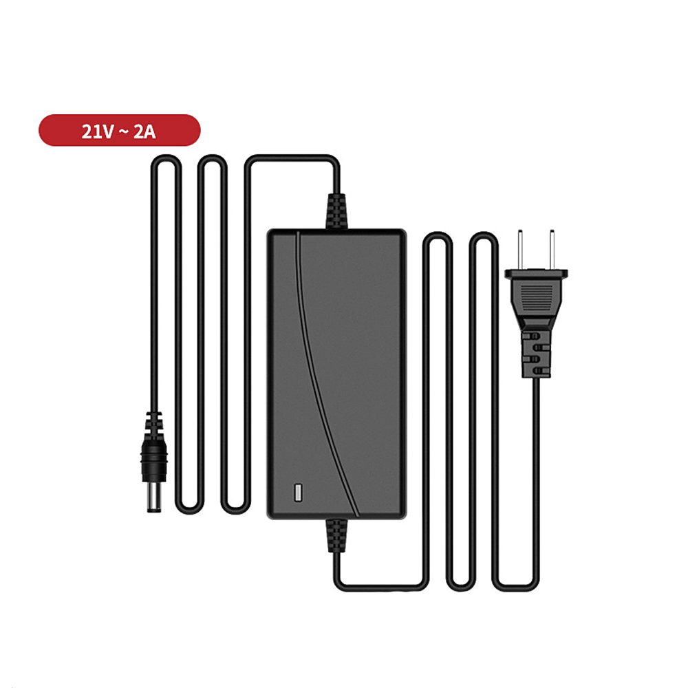 ლითიუმის ბატარეის დამტენი 21V ~ 2A