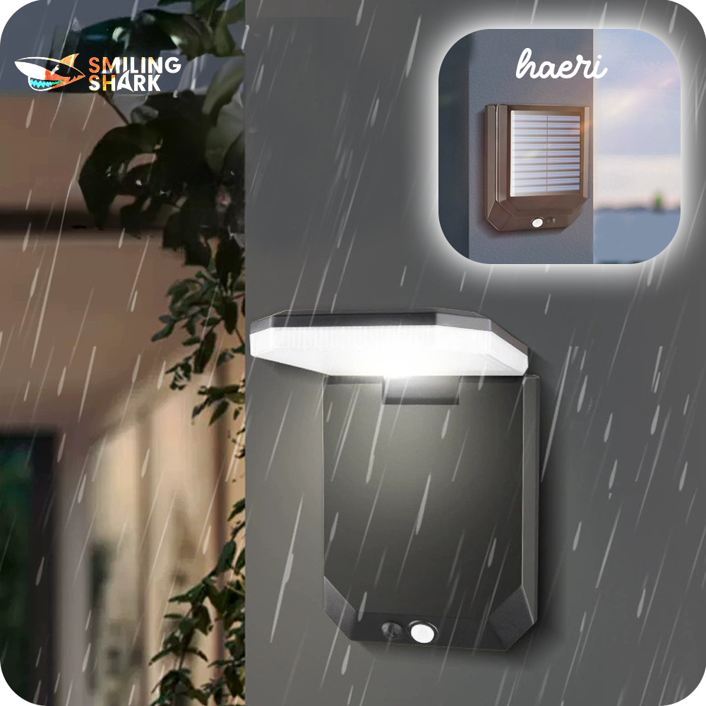 სანათი მზის პანელზე სენსორით Smiling Shark BD-068A (1500 mAh)