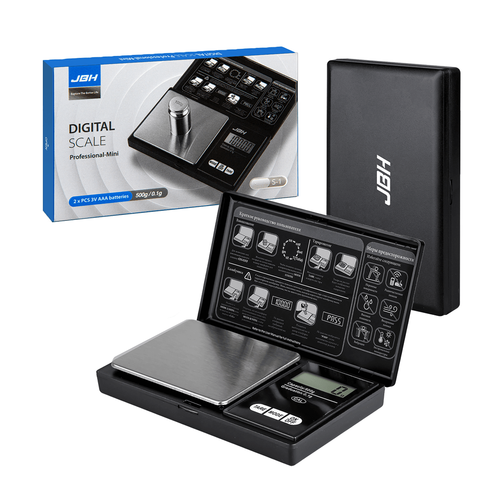 ჯიბის ციფრული მინი სასწორი 500გ/0.1გ