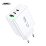 დამტენი ადაპტერი REMAX RP-U123 (USB + 2 Type C) 40W