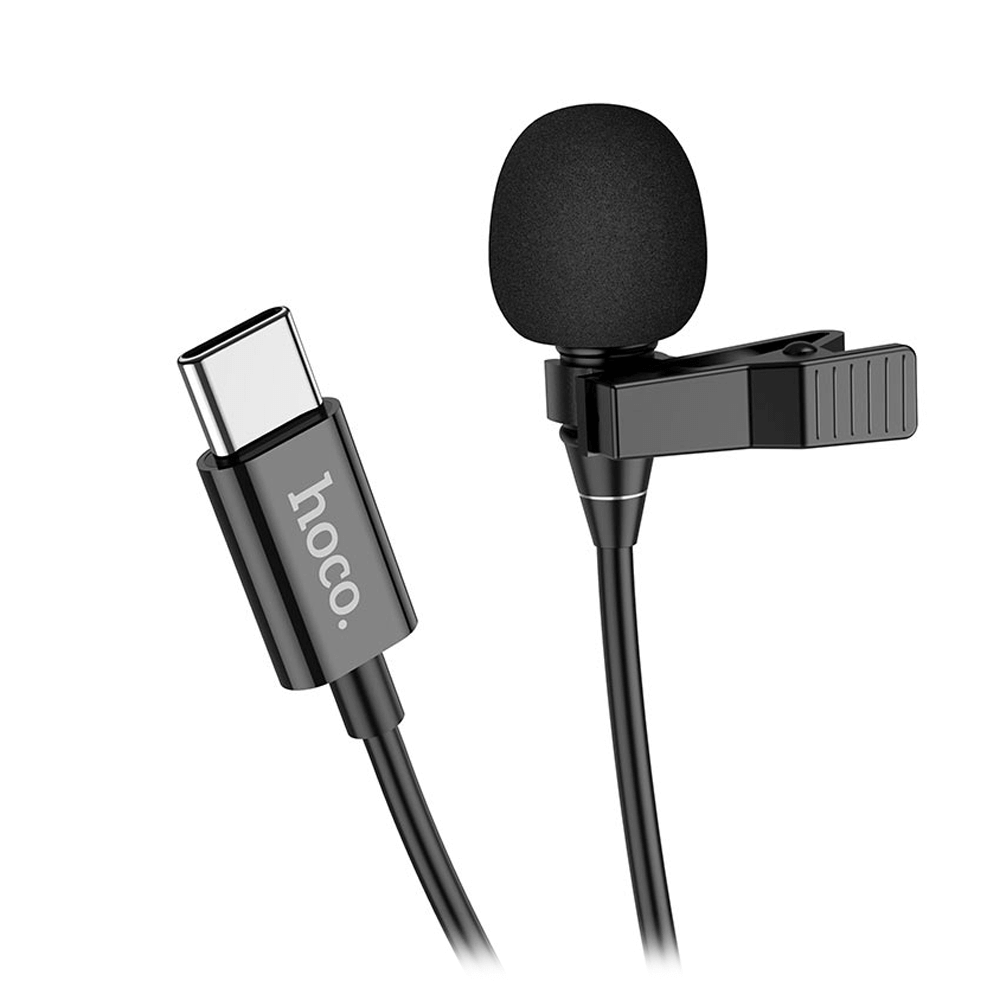მინი მიკროფონი "პეტლიჩკა" Type-C L-14 Hoco (2 მ)
