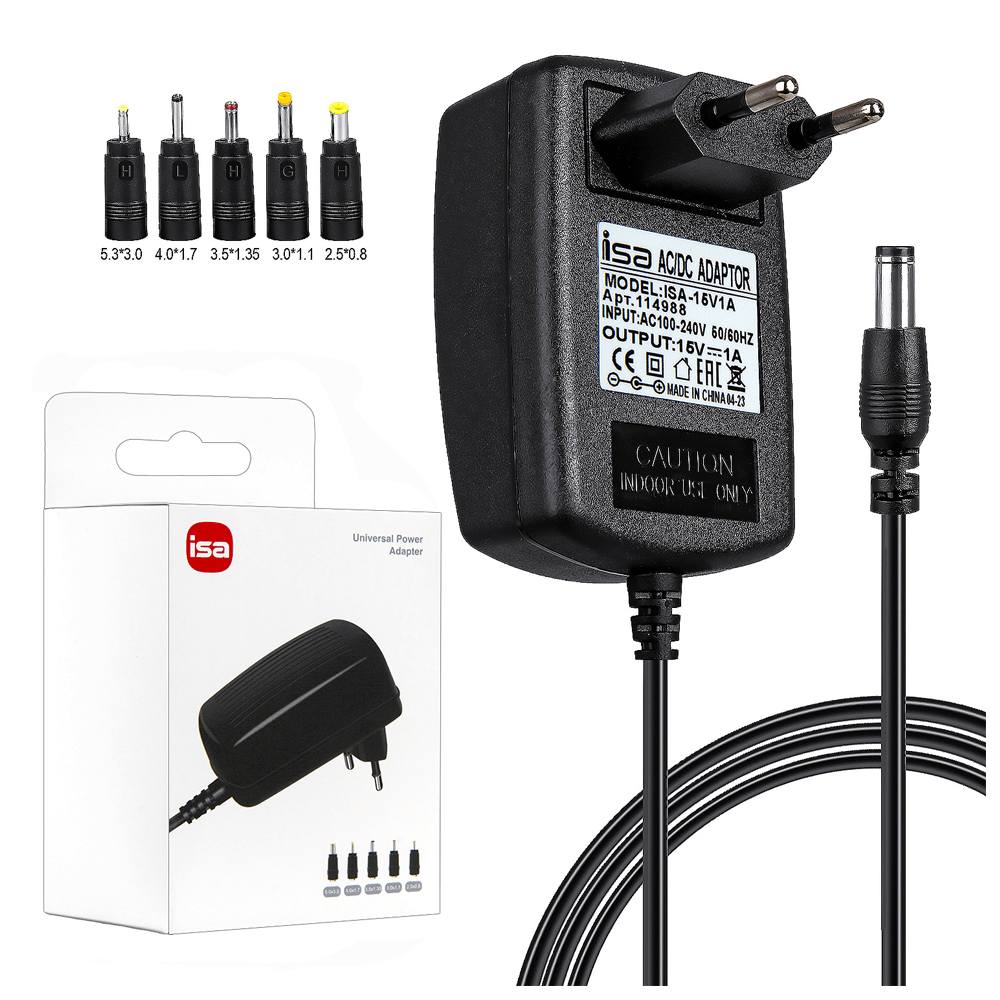 კვების ბლოკი AC/DC 15V 1A