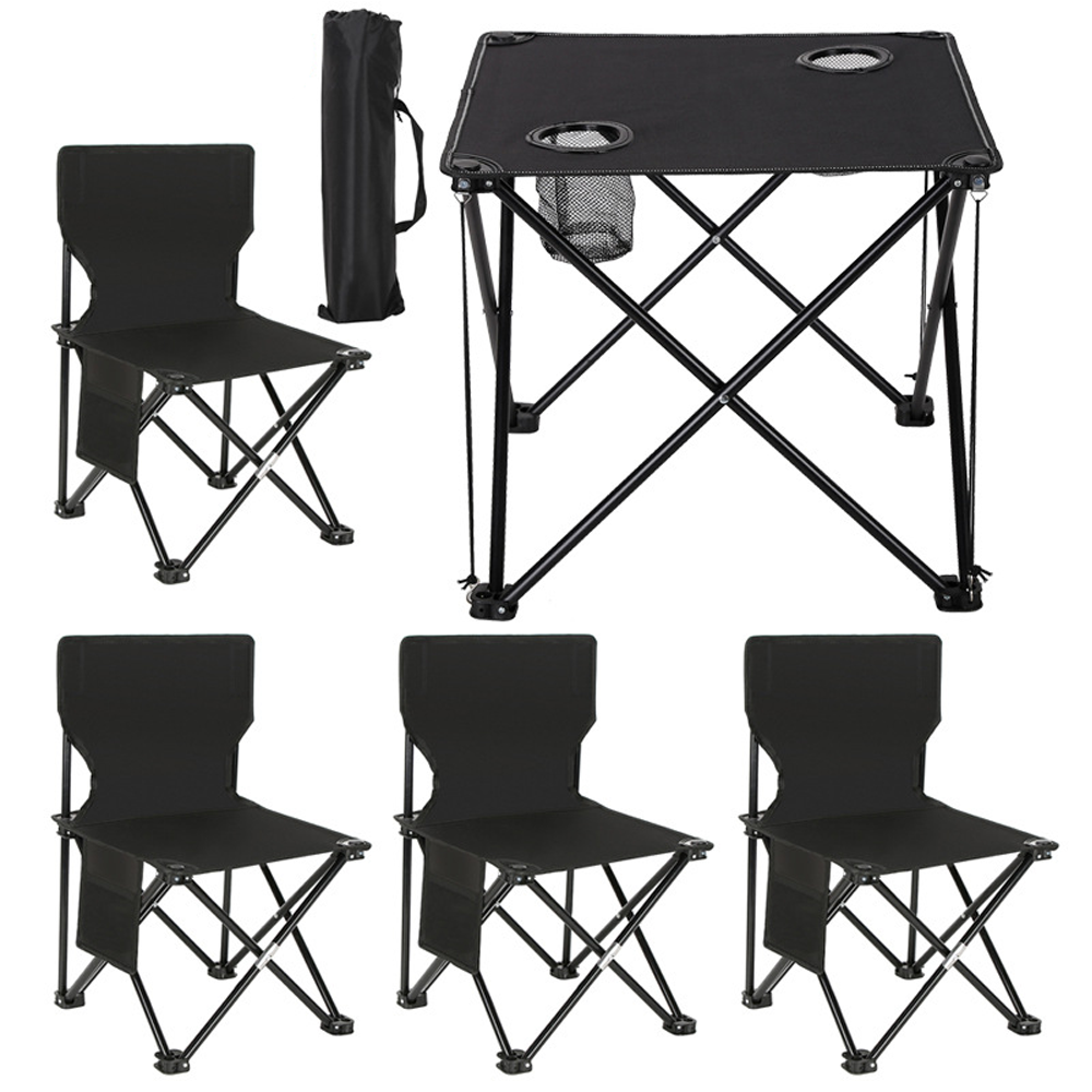 სალაშქრო მაგიდა + 4 სკამი